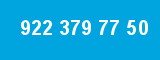 922 379 77 50 922 379 77 50